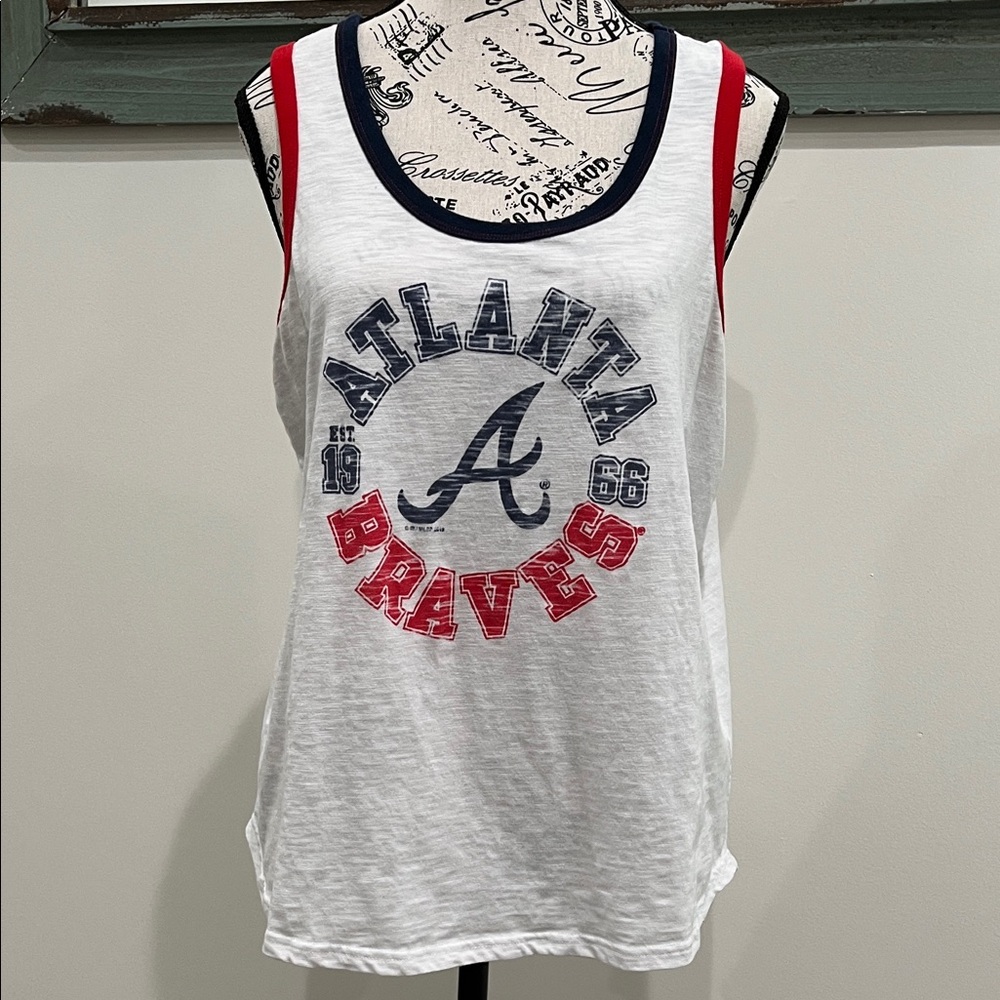 Atlanta Braves Women's White Tank Top